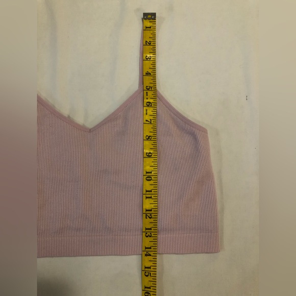 PriMark pink ribbed cami, XS - Picture 7 of 8